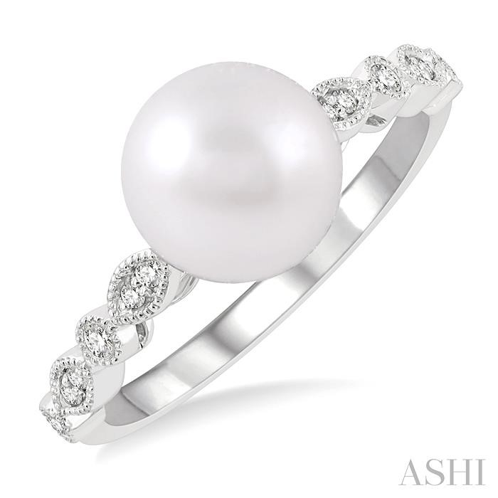 Pearl & Diamond Fashion Ring