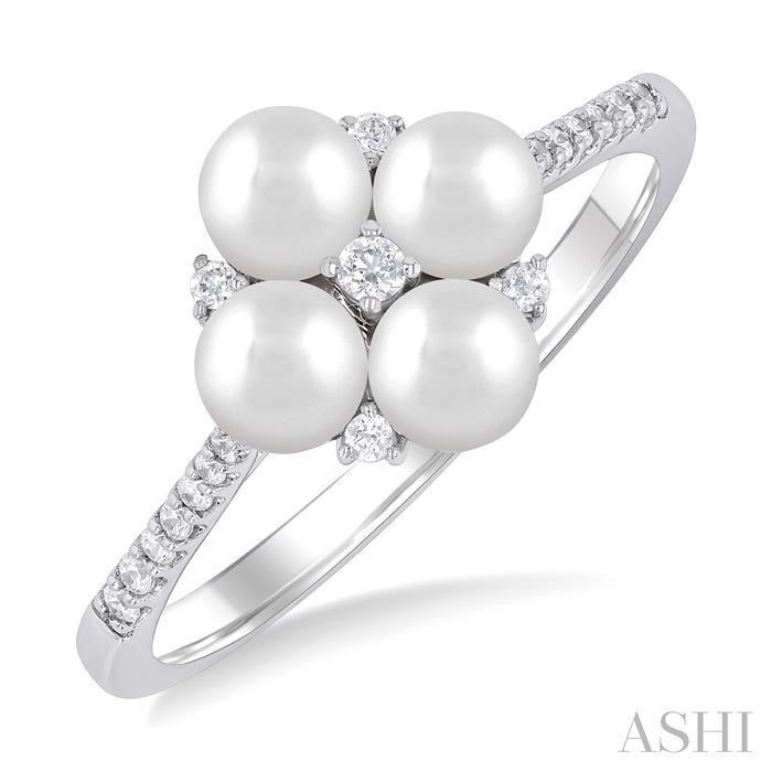 Pearl & Diamond Fashion Ring