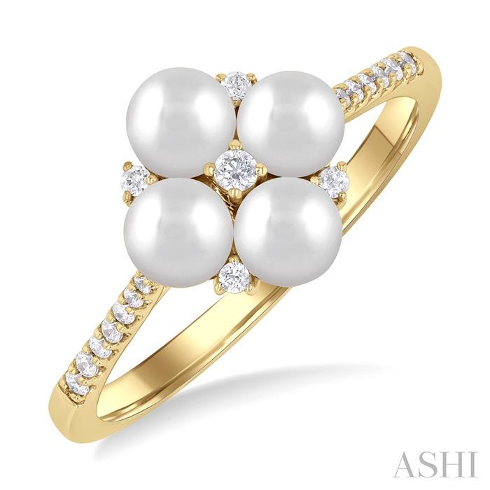 Pearl & Diamond Fashion Ring