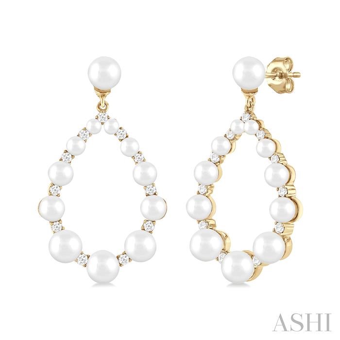 PEARL & DIAMOND EARRINGS