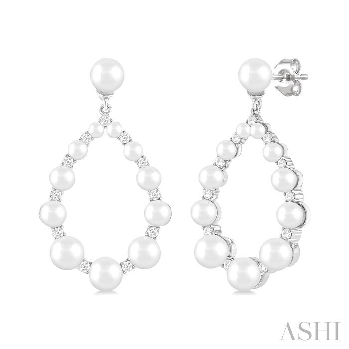 PEARL & DIAMOND EARRINGS