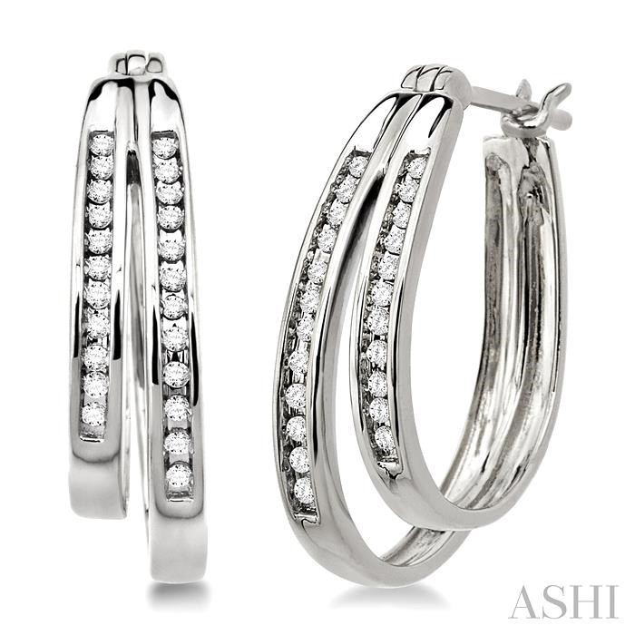 DIAMOND HOOP EARRINGS