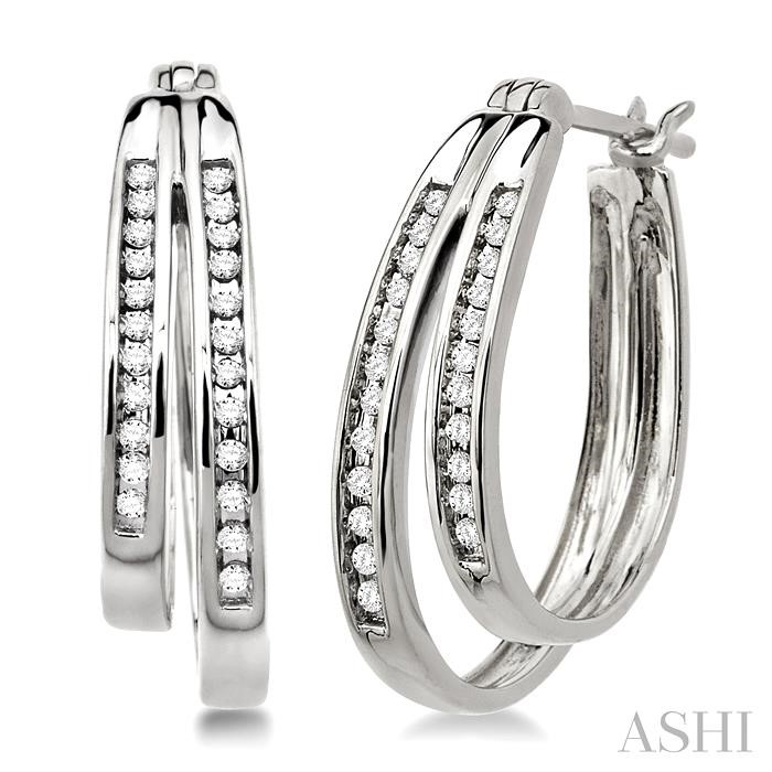 DIAMOND HOOP EARRINGS