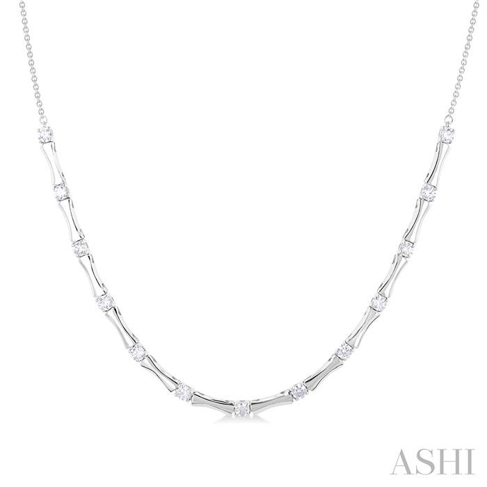 HALFWAY DIAMOND FASHION BAMBOO NECKLACE