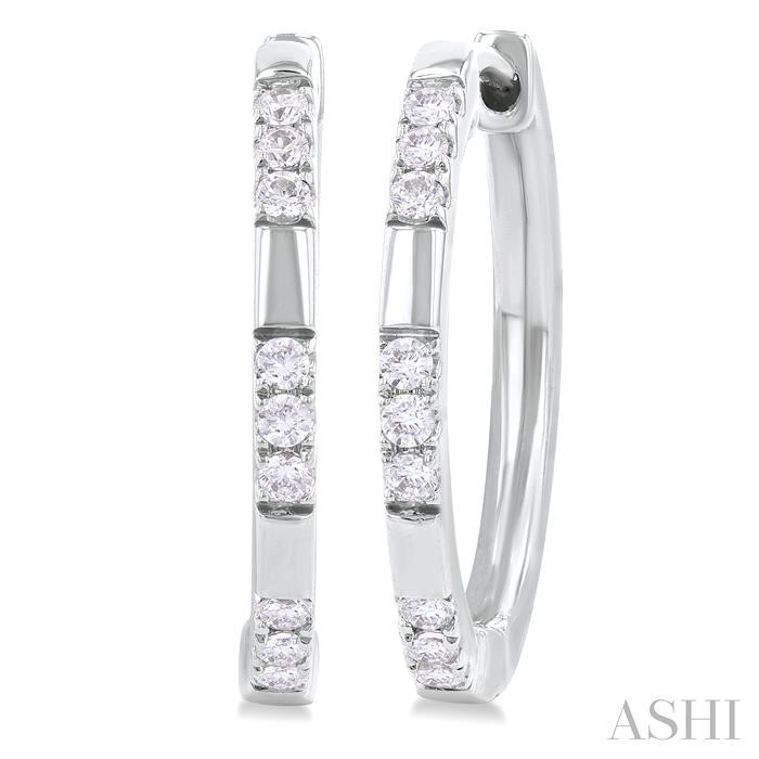 DIAMOND FASHION HOOP EARRINGS