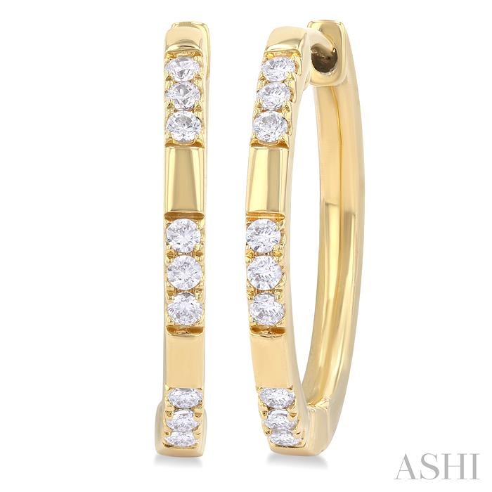 DIAMOND FASHION HOOP EARRINGS