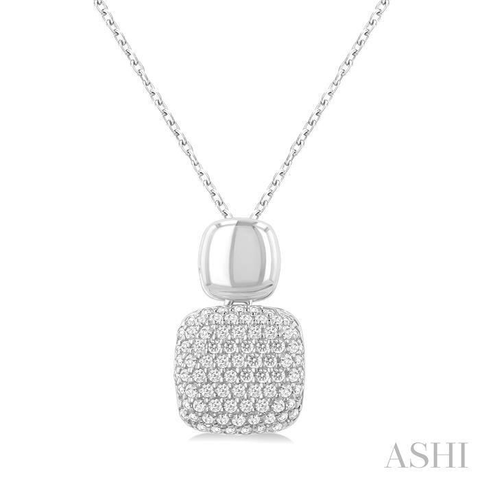 CUSHION SHAPE DIAMOND FASHION PENDANT