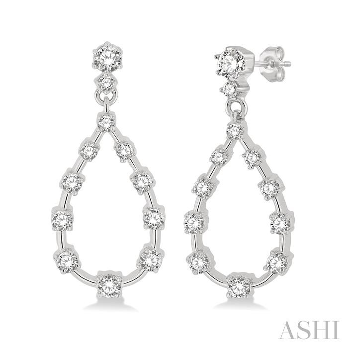 DROP SCATTER DIAMOND FASHION EARRINGS