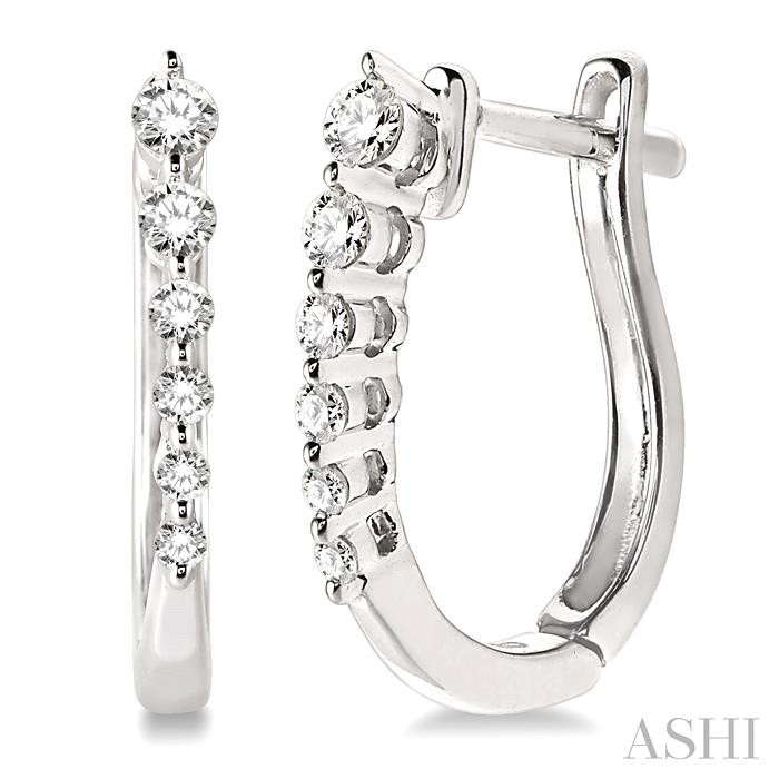 JOURNEY DIAMOND HOOP EARRINGS