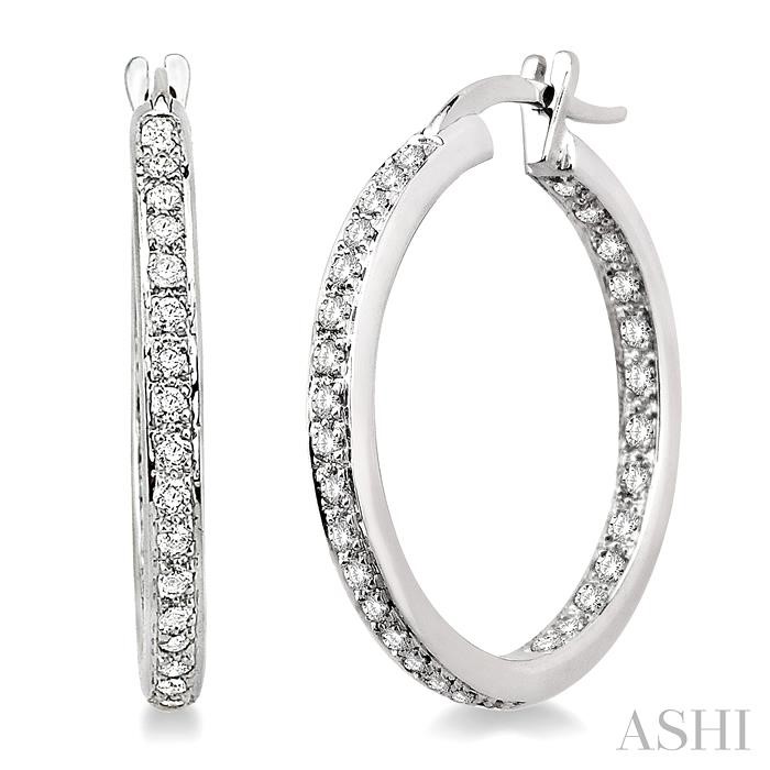 Inside-Out Diamond Hoop Earrings