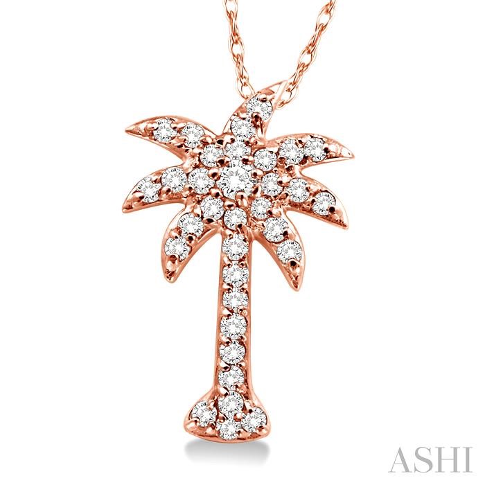 PALM TREE DIAMOND FASHION PENDANT