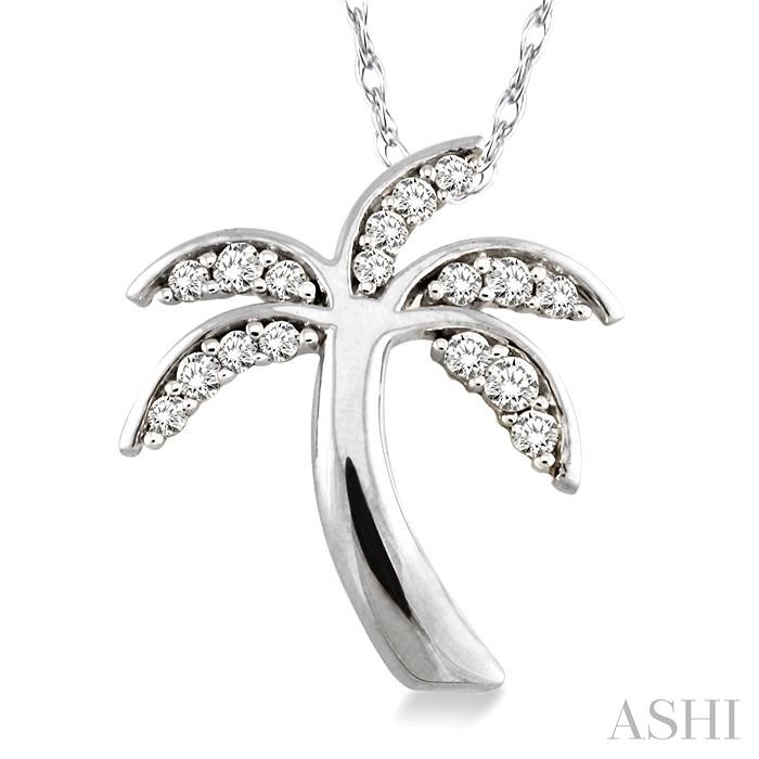 PALM TREE DIAMOND FASHION PENDANT