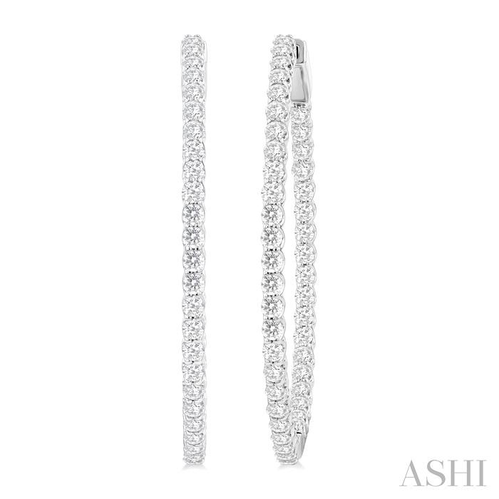 INSIDE-OUT DIAMOND HOOP EARRINGS