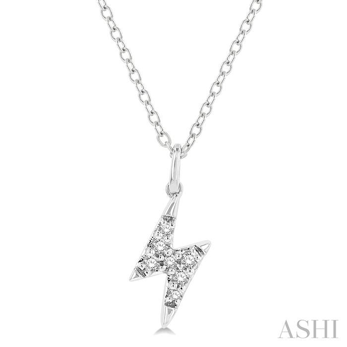 LIGHTNING BOLT PETITE DIAMOND FASHION PENDANT