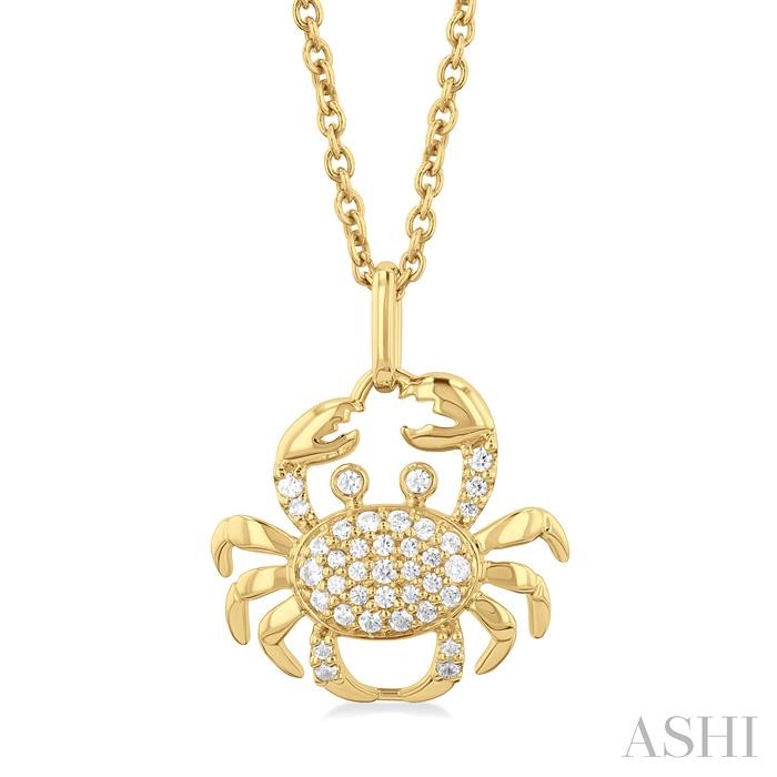 CRAB PETITE DIAMOND FASHION PENDANT