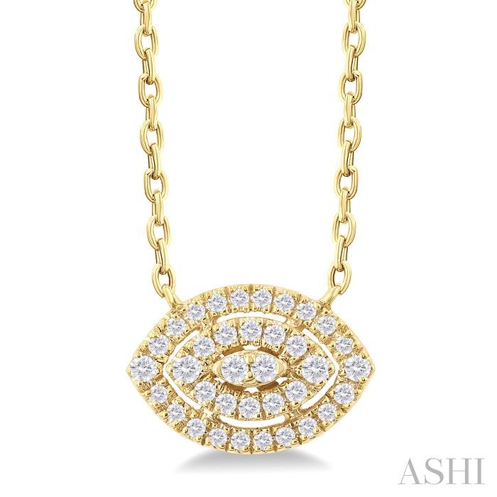 MARQUISE SHAPE PETITE HALO DIAMOND PENDANT