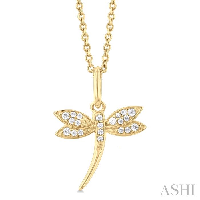 DRAGONFLY PETITE DIAMOND FASHION PENDANT