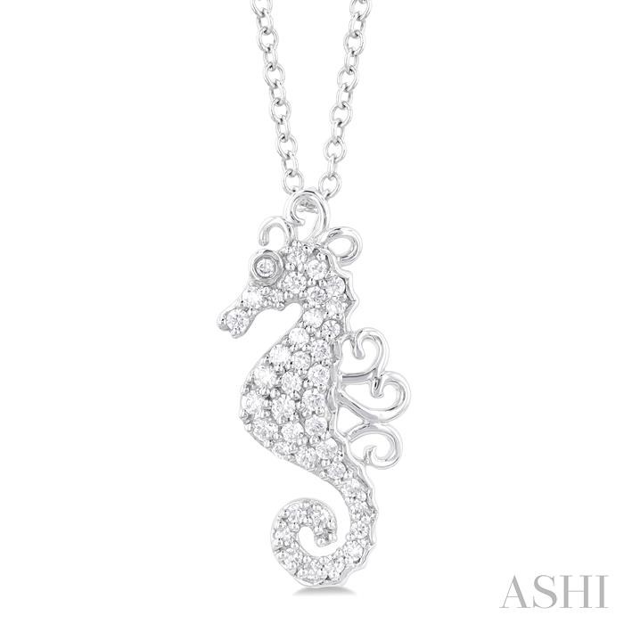 SEAHORSE PETITE DIAMOND FASHION PENDANT