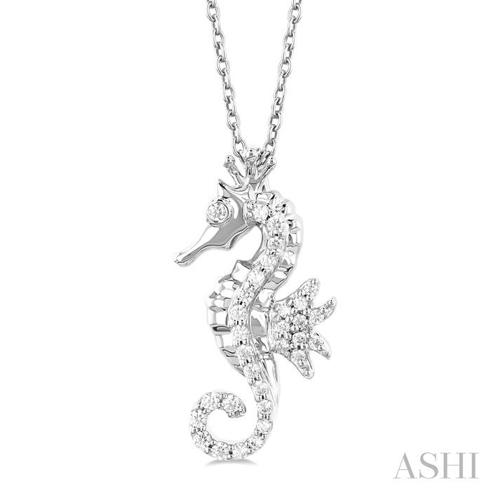 SEAHORSE PETITE DIAMOND FASHION PENDANT