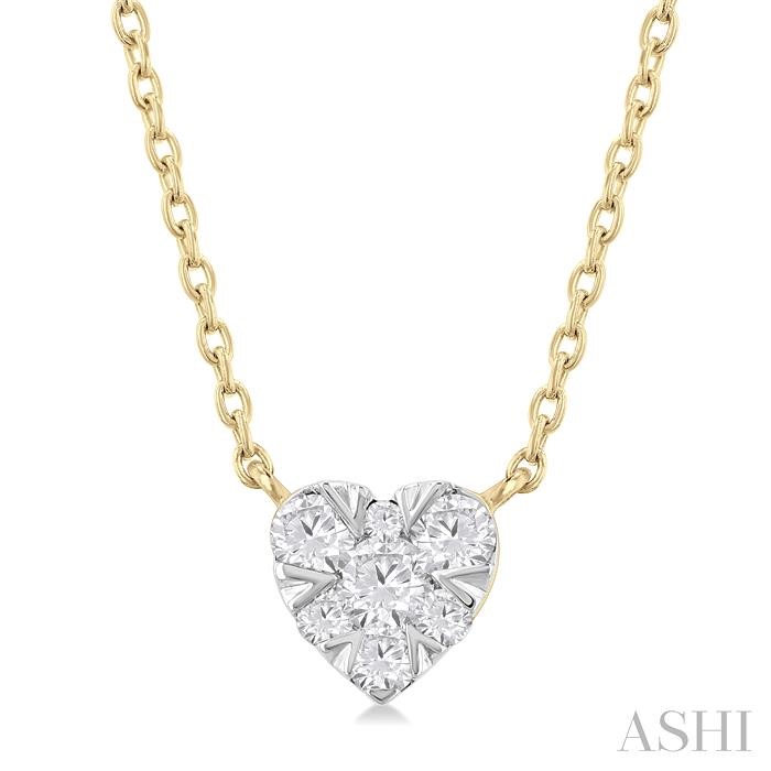 HEART SHAPE LOVEBRIGHT PETITE DIAMOND FASHION PENDANT