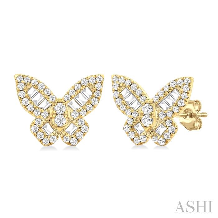 BUTTERFLY PETITE DIAMOND FASHION EARRINGS