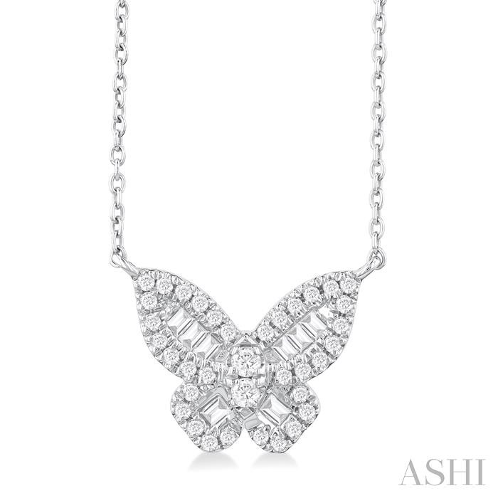 BUTTERFLY PETITE DIAMOND FASHION PENDANT