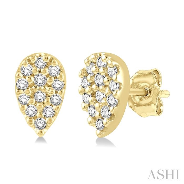 Pear Shape Petite Diamond Fashion Earrings