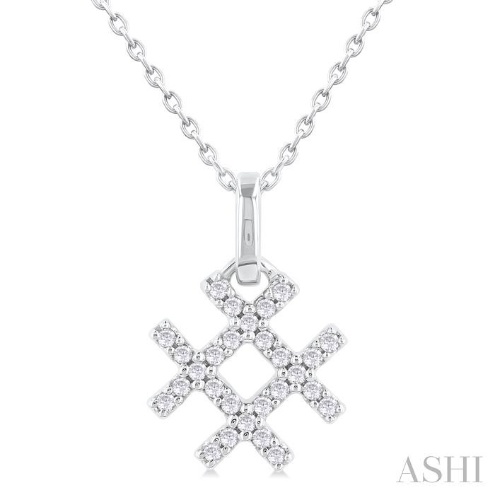 HASHTAG PETITE DIAMOND FASHION PENDANT