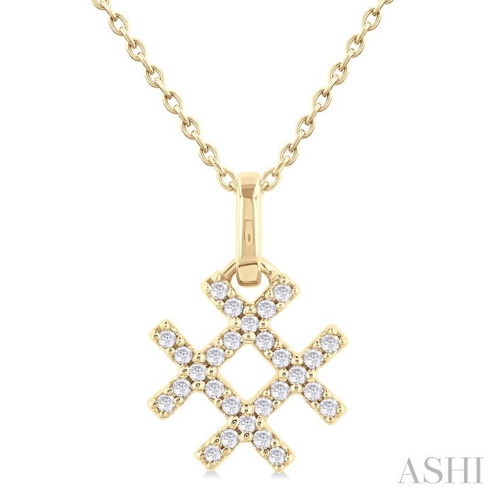 HASHTAG PETITE DIAMOND FASHION PENDANT