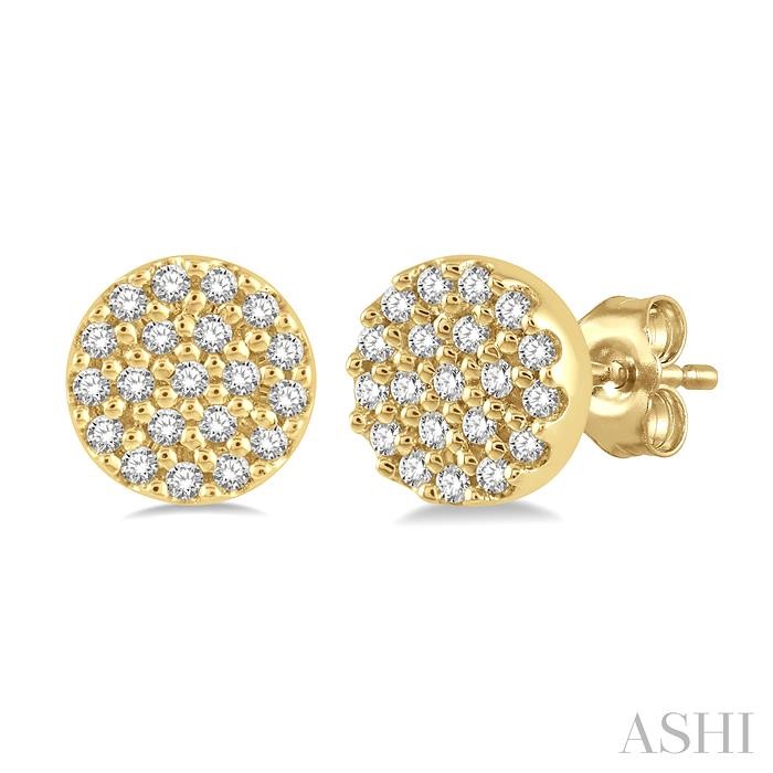 DISC PETITE DIAMOND FASHION EARRINGS