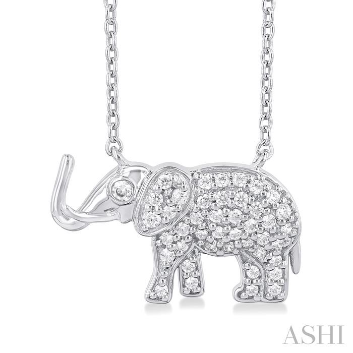 ELEPHANT PETITE DIAMOND FASHION PENDANT