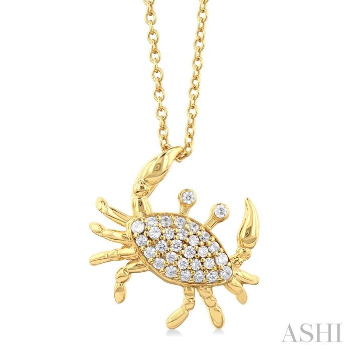 CRAB PETITE DIAMOND FASHION PENDANT