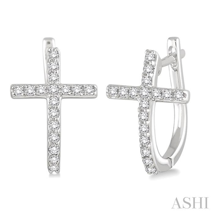 CROSS DIAMOND EARRINGS