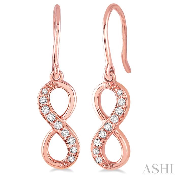 INFINITY PETITE DIAMOND FASHION EARRINGS