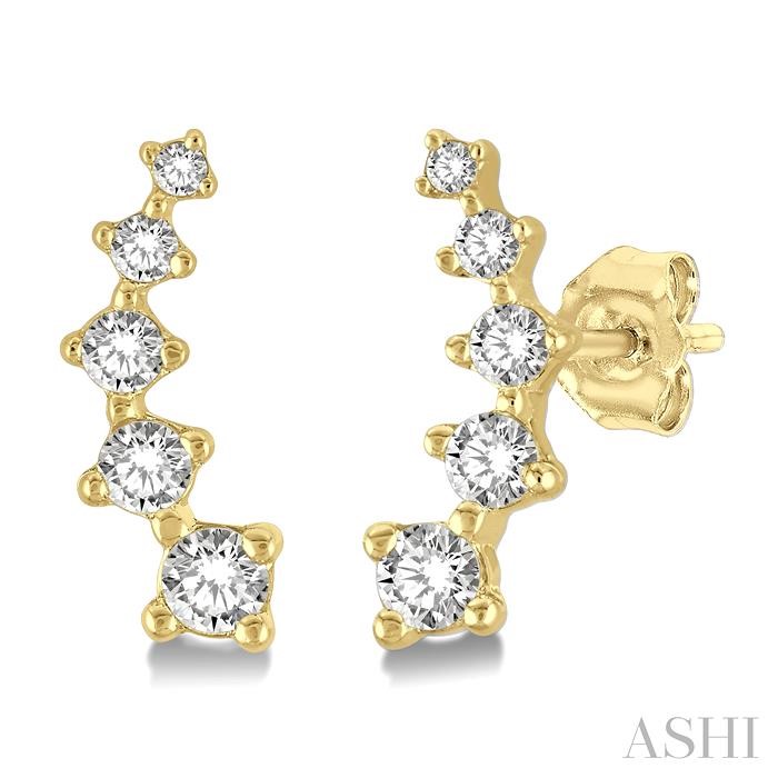 PETITE DIAMOND FASHION EAR CLIMBERS