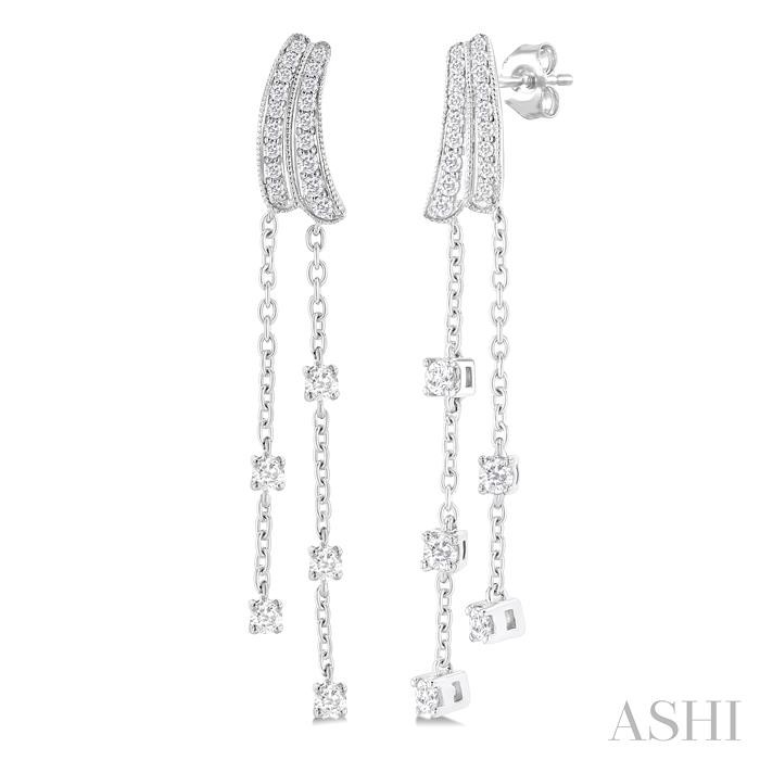 DIAMOND FASHION CHAIN EARRINGS