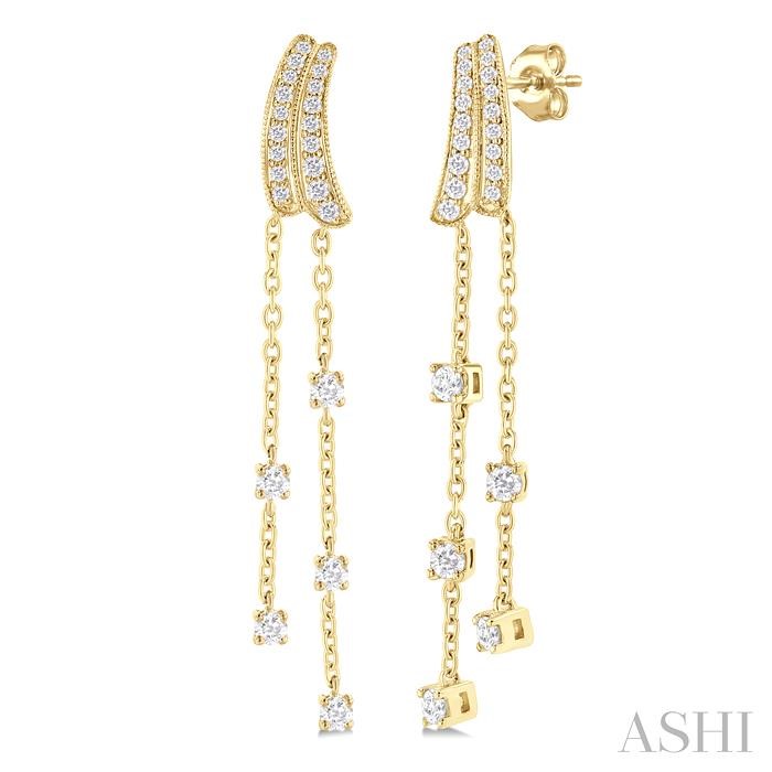 DIAMOND FASHION CHAIN EARRINGS