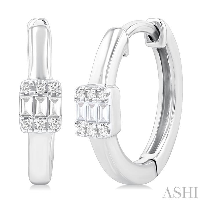 FUSION PETITE DIAMOND HUGGIE EARRINGS