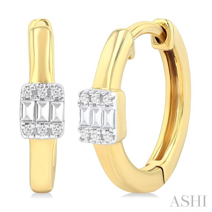 FUSION PETITE DIAMOND HUGGIE EARRINGS