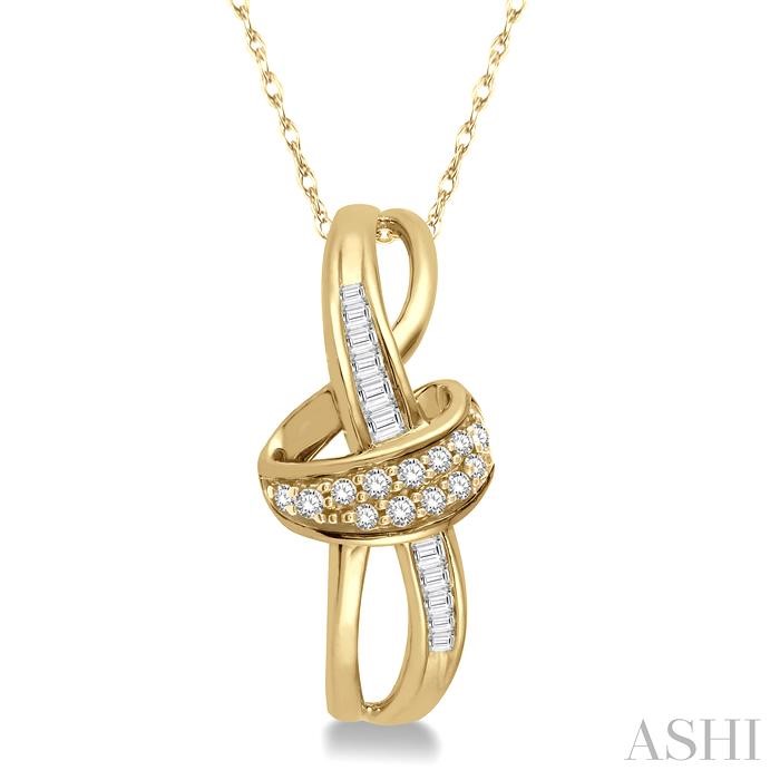  BAGUETTE DIAMOND FASHION PENDANT