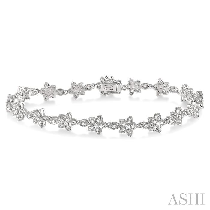 Flower Diamond Fashion Bracelet