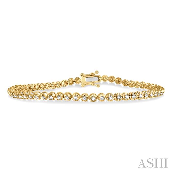 ILLUSION DIAMOND TENNIS BRACELET