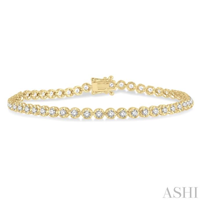 ILLUSION DIAMOND TENNIS BRACELET