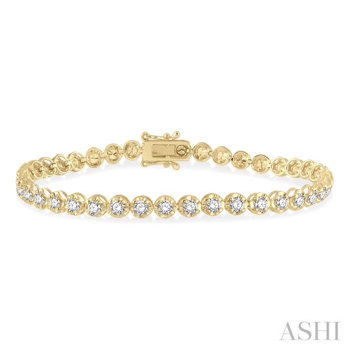 Illusion Diamond Tennis Bracelet