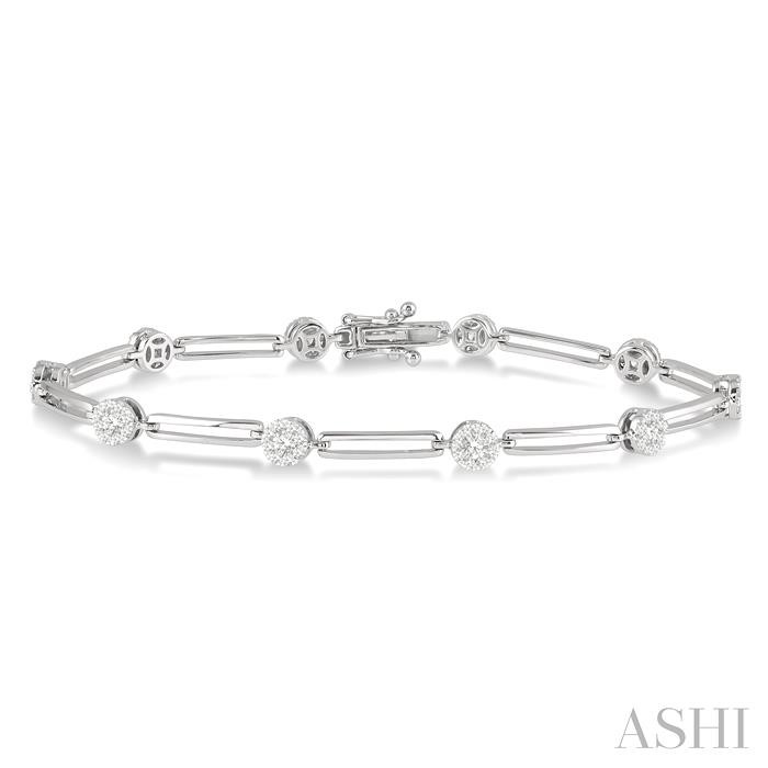 PAPER CLIP LOVEBRIGHT DIAMOND FASHION BRACELET