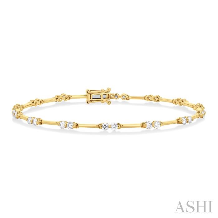 BAR LINK DIAMOND BRACELET