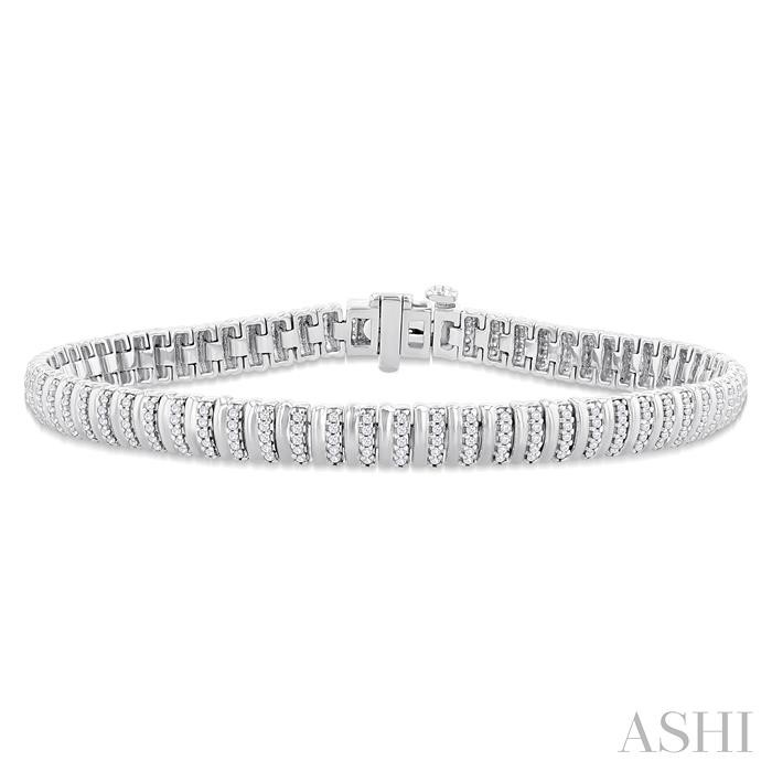 Ribbed Diamond Bracelet