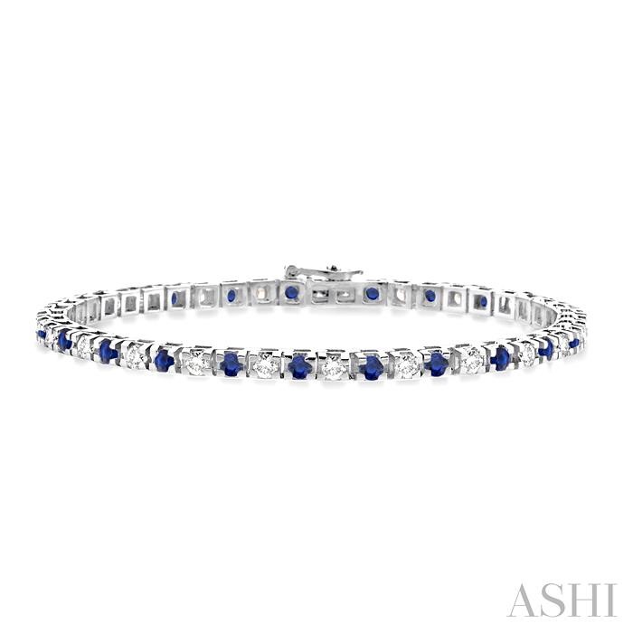 ALTERNATE GEMSTONE & DIAMOND TENNIS BRACELET