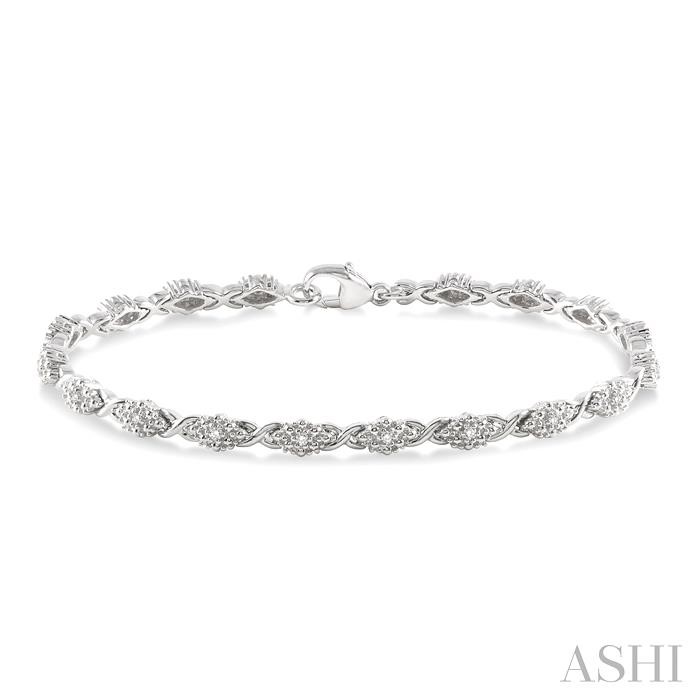 SILVER DIAMOND BRACELET