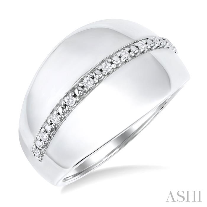 SILVER BOLD DIAMOND FASHION RING